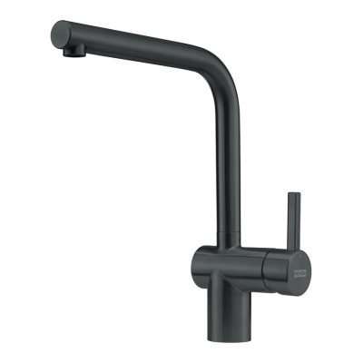 Franke Neo single lever mixer, high pressure fixed spout, stainless steel Industrial Black, 115.0550.424