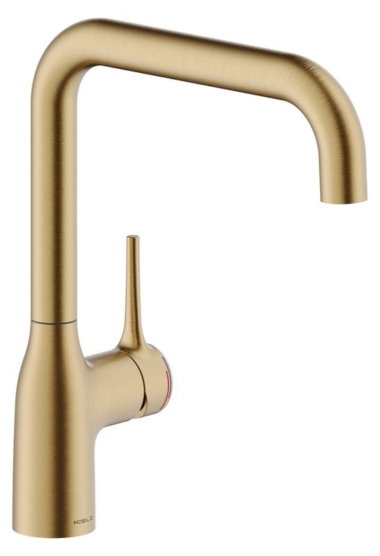 Systemceram KeraDomo MANIA, single lever mixer, high pressure, 10447, color matt gold