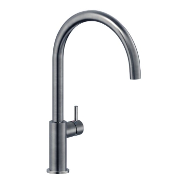 Reginox Levisa однорычажный смеситель, фиксированный излив, высокое давление, серебристый металлик, R35283