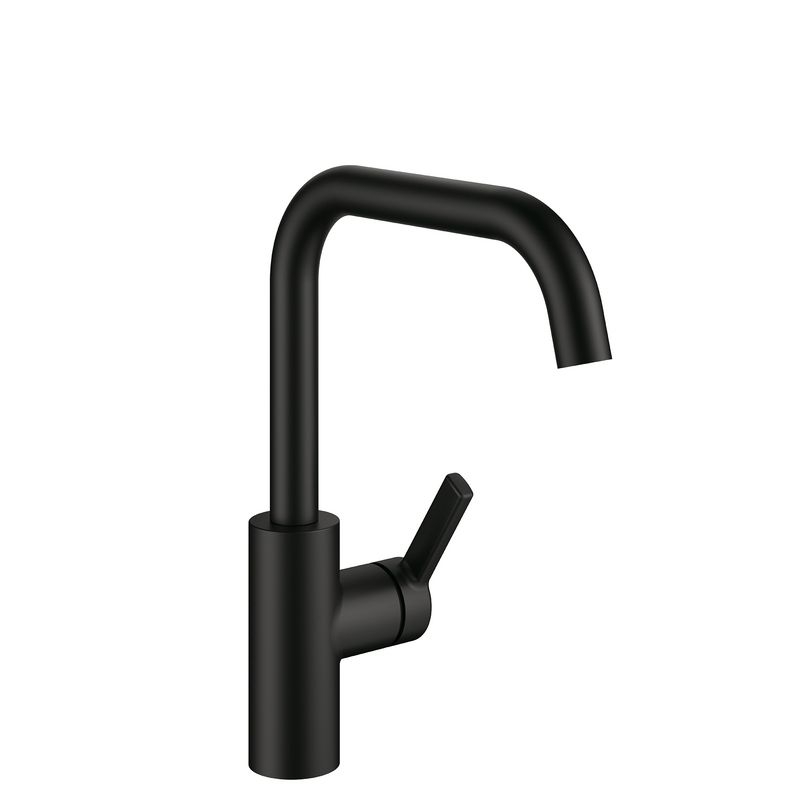 KWC Luna E6, single lever mixer tap black matt, high pressure, 5022247