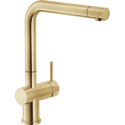 Systemceram LIVE, single lever mixer, high pressure, 10467, color matt gold