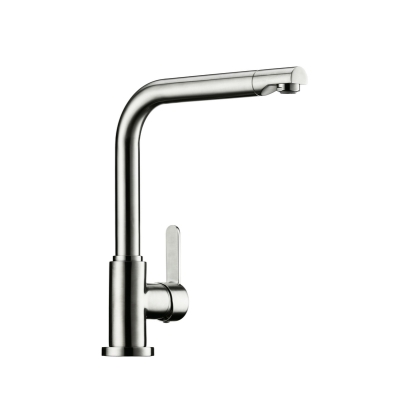 Servizio Portare 1, stainless steel finish, high pressure, single lever mixer, anti-scald, 5021301