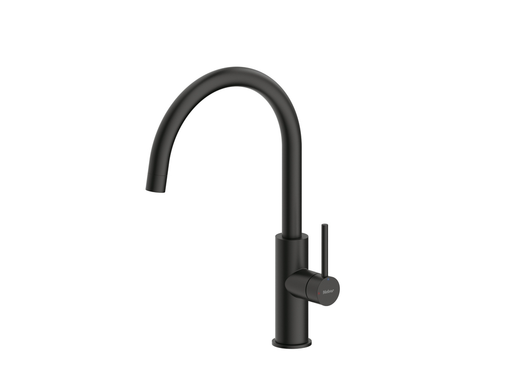 Servizio Namor 5, matt black, high pressure, single lever mixer, 5025010