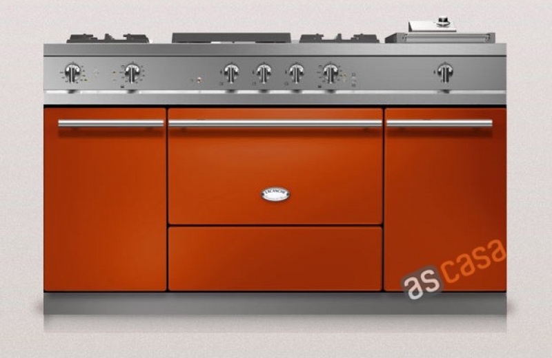 Lacanche Fontenay Modern, cooking station, 150.5 cm, color terracotta, with 5 year guarantee!