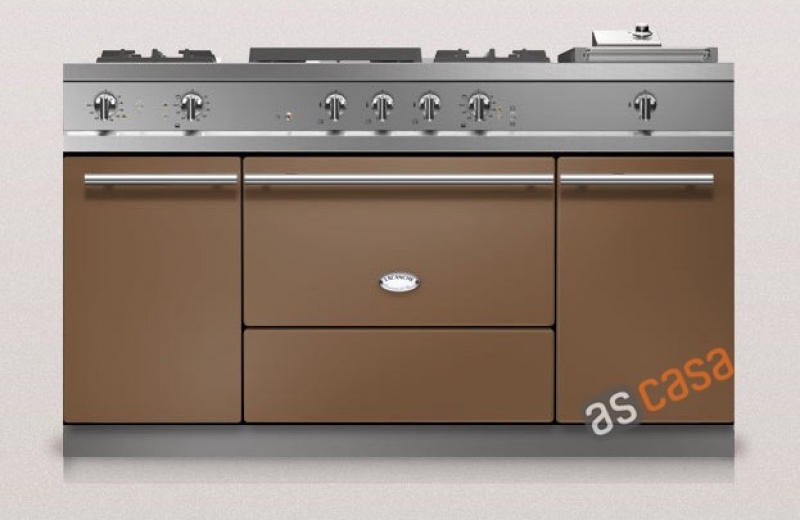 Lacanche Fontenay Modern, cooking station, 150.5 cm, color chestnut brown, with 5 year guarantee!