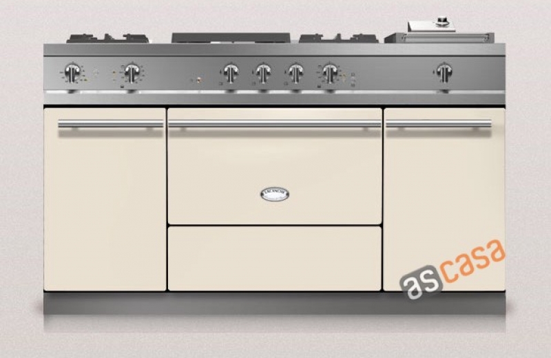 Lacanche Fontenay Modern, cooking station, 150.5 cm, color ivory, with 5 year guarantee!