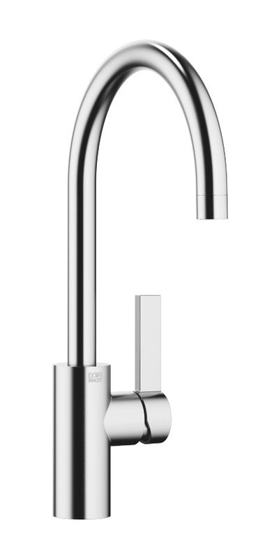 Dornbracht Tara Ultra single lever mixer with fixed spout, high pressure, brushed chrome, 33800875-93