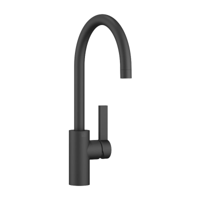 Dornbracht Tara Ultra single lever mixer with fixed spout, high pressure, matt black, 33800875-33