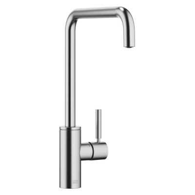 Dornbracht META SQUARE single lever mixer, high pressure, brushed chrome (stainless steel look), 33815861-93