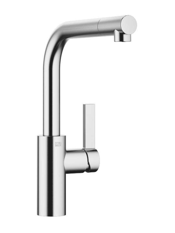 Dornbracht Elio single lever mixer, high pressure, brushed chrome, 33826790-93