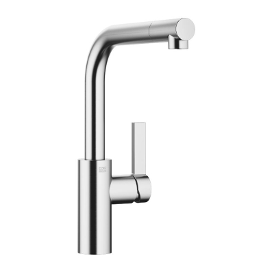 Dornbracht Elio single lever mixer, high pressure, brushed chrome, 33826790-93