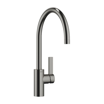 Dornbracht Tara Ultra single lever mixer with fixed spout, high pressure, dark platinum brushed, 33816875-99