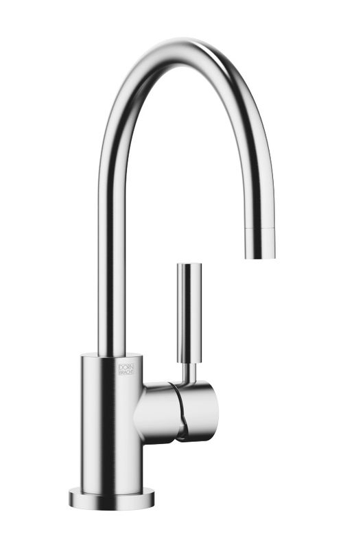 Dornbracht Tara Classic single lever mixer, high pressure, brushed chrome, 33800888-93