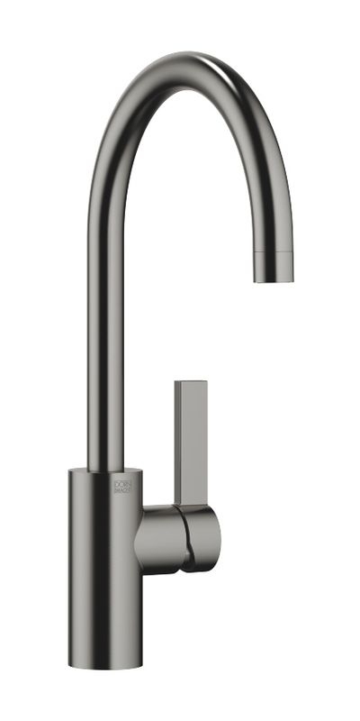 Dornbracht Tara Ultra single lever mixer with fixed spout, high pressure, dark platinum brushed, 33800875-99