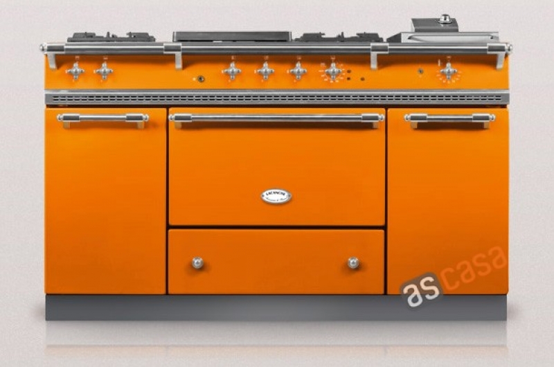 Lacanche Fontenay Classic, cooking station, 150.5 cm, color tangerine, with 5 year guarantee!