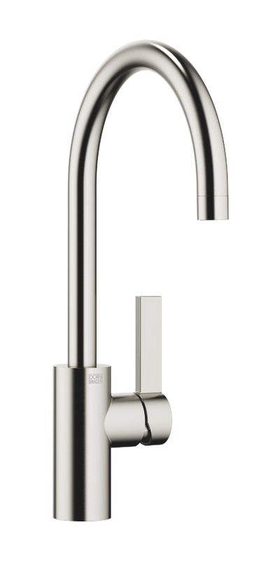 Dornbracht Tara Ultra single lever mixer with fixed spout, high pressure, brushed platinum, 33800875-06