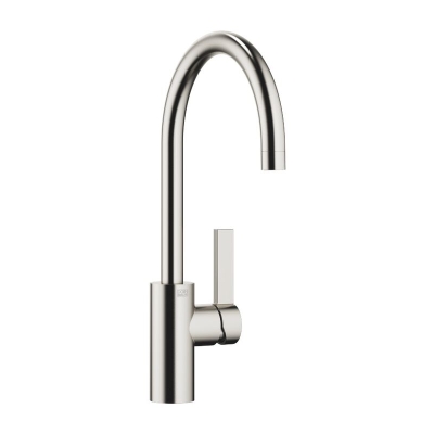 Dornbracht Tara Ultra single lever mixer with fixed spout, high pressure, brushed platinum, 33800875-06