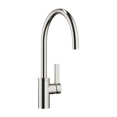 Dornbracht Tara Ultra single lever mixer with fixed spout, high pressure, brushed platinum, 33816875-06