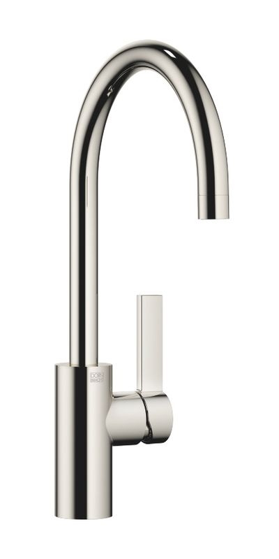 Dornbracht Tara Ultra single lever mixer with fixed spout, high pressure, platinum, 33800875-08