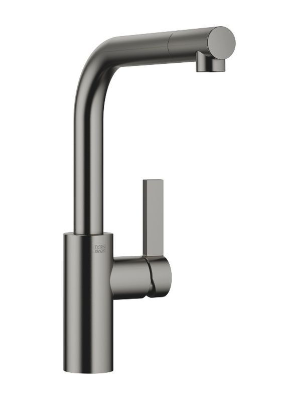 Dornbracht Elio single lever mixer, high pressure, brushed dark platinum, 33800790-99