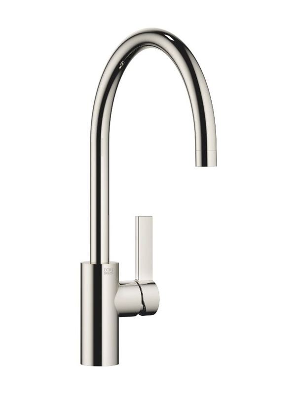 Dornbracht Tara Ultra single lever mixer with fixed spout, high pressure, platinum, 33816875-08