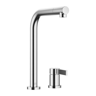 Dornbracht Elio single lever mixer, two-hole mixer, high pressure, brushed chrome, 32800790-93