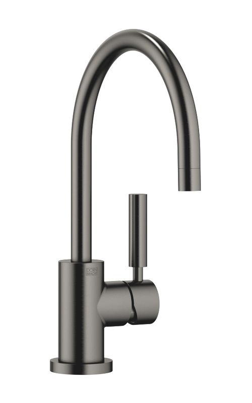 Dornbracht Tara Classic single lever mixer, high pressure, dark platinum brushed, 33800888-99