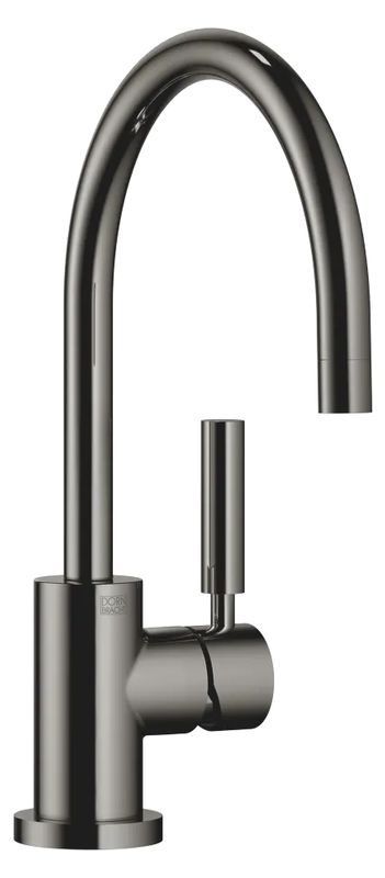 Dornbracht Tara Classic single lever mixer, high pressure, dark chrome, 33800888-19