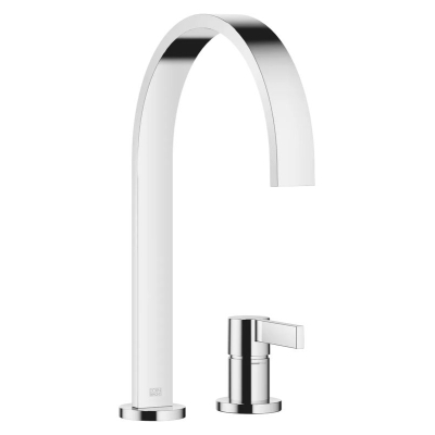Dornbracht MEM single lever mixer, two-hole mixer with individual rosettes, high pressure, chrome, 32815682-00