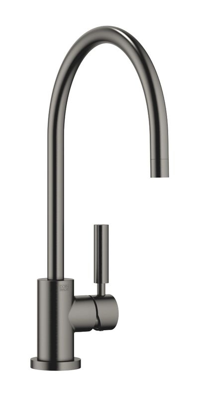 Dornbracht Tara Classic single lever mixer, high pressure, dark platinum brushed, 33815888-99