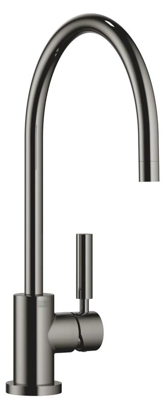 Dornbracht Tara Classic single lever mixer, high pressure, dark chrome, 33815888-19