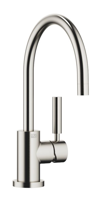 Dornbracht Tara Classic single lever mixer, high pressure, brushed platinum, 33800888-06