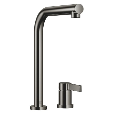 Dornbracht Elio single lever mixer, two-hole mixer, high pressure, dark chrome, 32800790-19