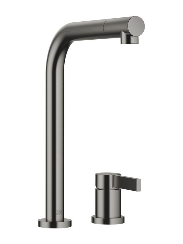 Dornbracht Elio single lever mixer, two-hole mixer, high pressure, dark platinum brushed, 32800790-99