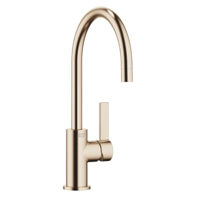 Dornbracht Tara Ultra однорычажный смеситель, барный кран, высокое давление, матовое шампанское (золото 22 карата), 33805875-46