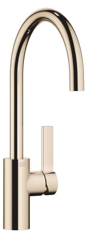 Dornbracht Tara Ultra single lever mixer with fixed spout, high pressure, champagne (22kt gold), 33800875-47