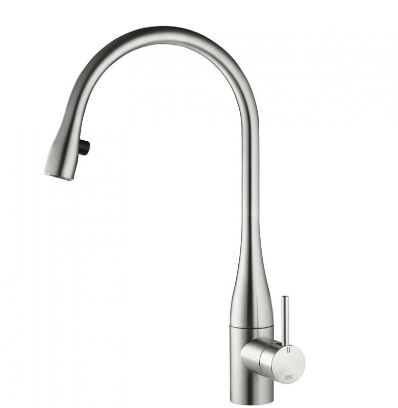 KWC Eve 4, single lever mixer stainless steel, high pressure, 5022163