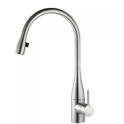 KWC Eve 4, смеситель однорычажный, нержавеющая сталь, высокое давление, 5022163