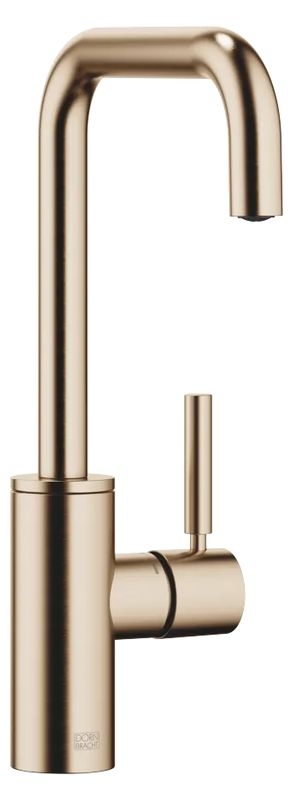 Dornbracht META SQUARE BAR TAP single lever mixer, high pressure, brushed champagne (22kt gold), 33805861-46