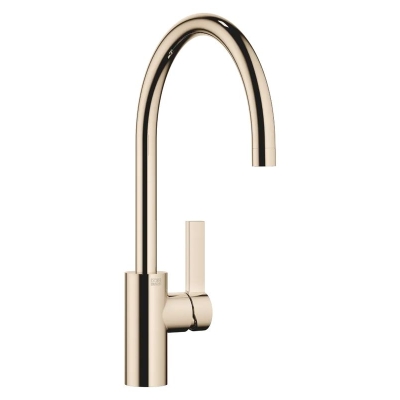 Смеситель Dornbracht Tara Ultra однорычажный с фиксированным изливом, высокое давление, шампанское (золото 22 карата), 33816875-47