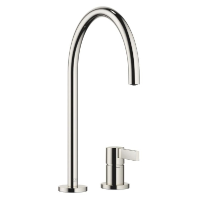 Dornbracht TARA ULTRA ühe hoova segisti, kahe auguga segisti üksikute rosettidega, kõrgsurve, plaatina, 32815875-08