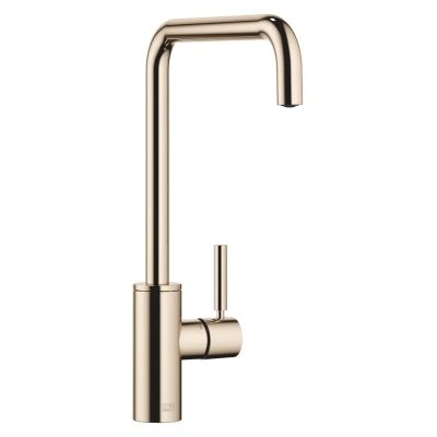Dornbracht META SQUARE single lever mixer, high pressure, champagne (22kt gold), 33815861-47