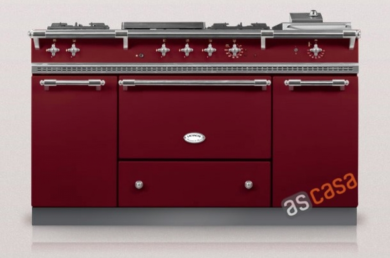 Lacanche Fontenay Classic, cooking station, 150.5 cm, color burgundy, with 5 year guarantee!