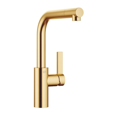 Dornbracht Elio single lever mixer, high pressure, brushed brass, 33800790-28
