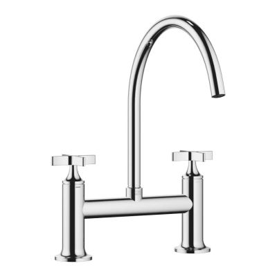 Dornbracht VAIA two-hole bridge mixer for sink/professional shower - chrome, 19825809-00
