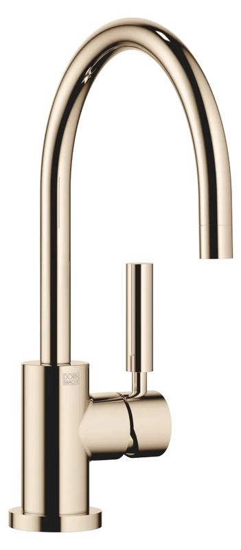 Dornbracht Tara Classic single lever mixer, high pressure, champagne (22kt gold), 33800888-47