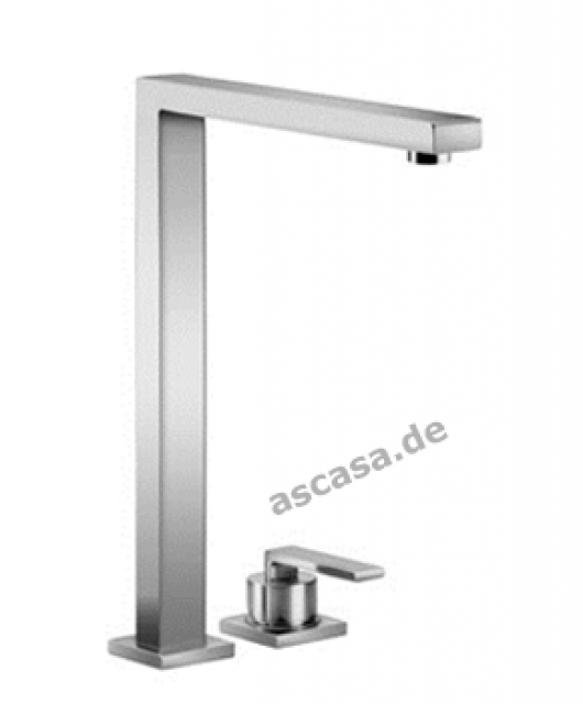 Dornbracht Lot single lever mixer, two-hole mixer with individual rosettes, high pressure, chrome, 32800680-00