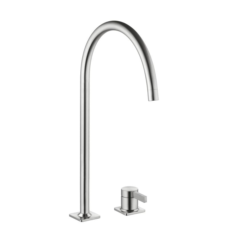 KWC Era 2, single lever mixer stainless steel, high pressure, 5022261