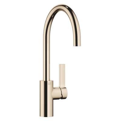Dornbracht Tara Ultra single lever mixer with handle lever on the right, high pressure, Champagne, 33826875-47