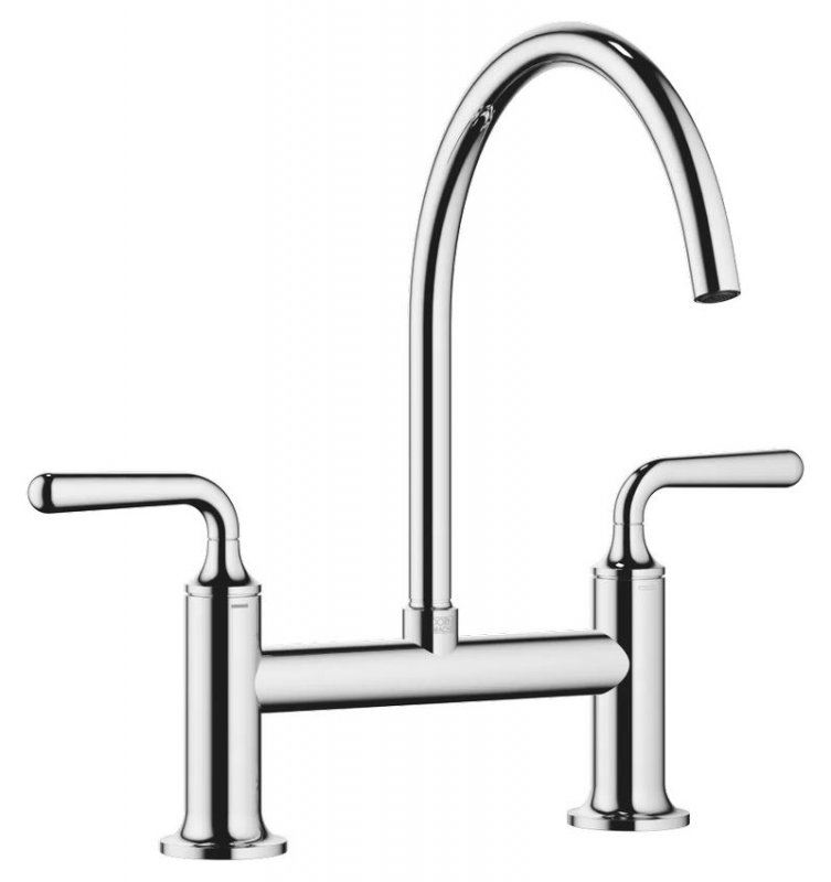 Dornbracht VAIA two-hole bridge mixer for sink/professional shower - chrome, 19815809-00